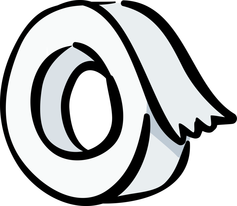 Masking Tape Royalty Free Vector Clip Art Illustration - Clipart Black And White Tape (480x418), Png Download