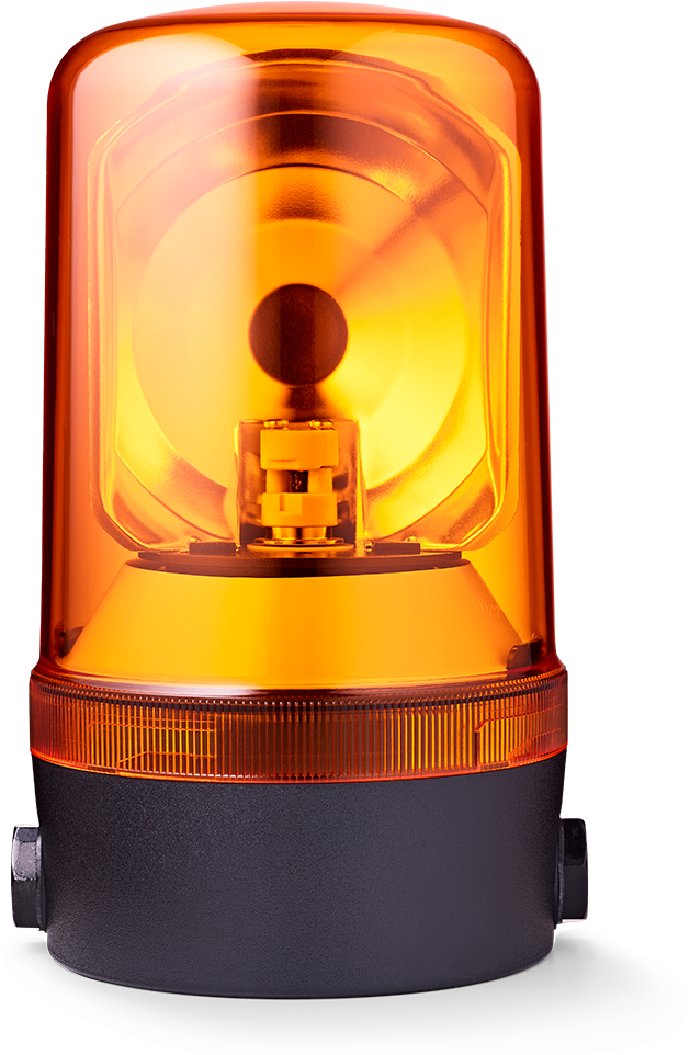 Rundumleuchte 230 V Orange (1000x961), Png Download