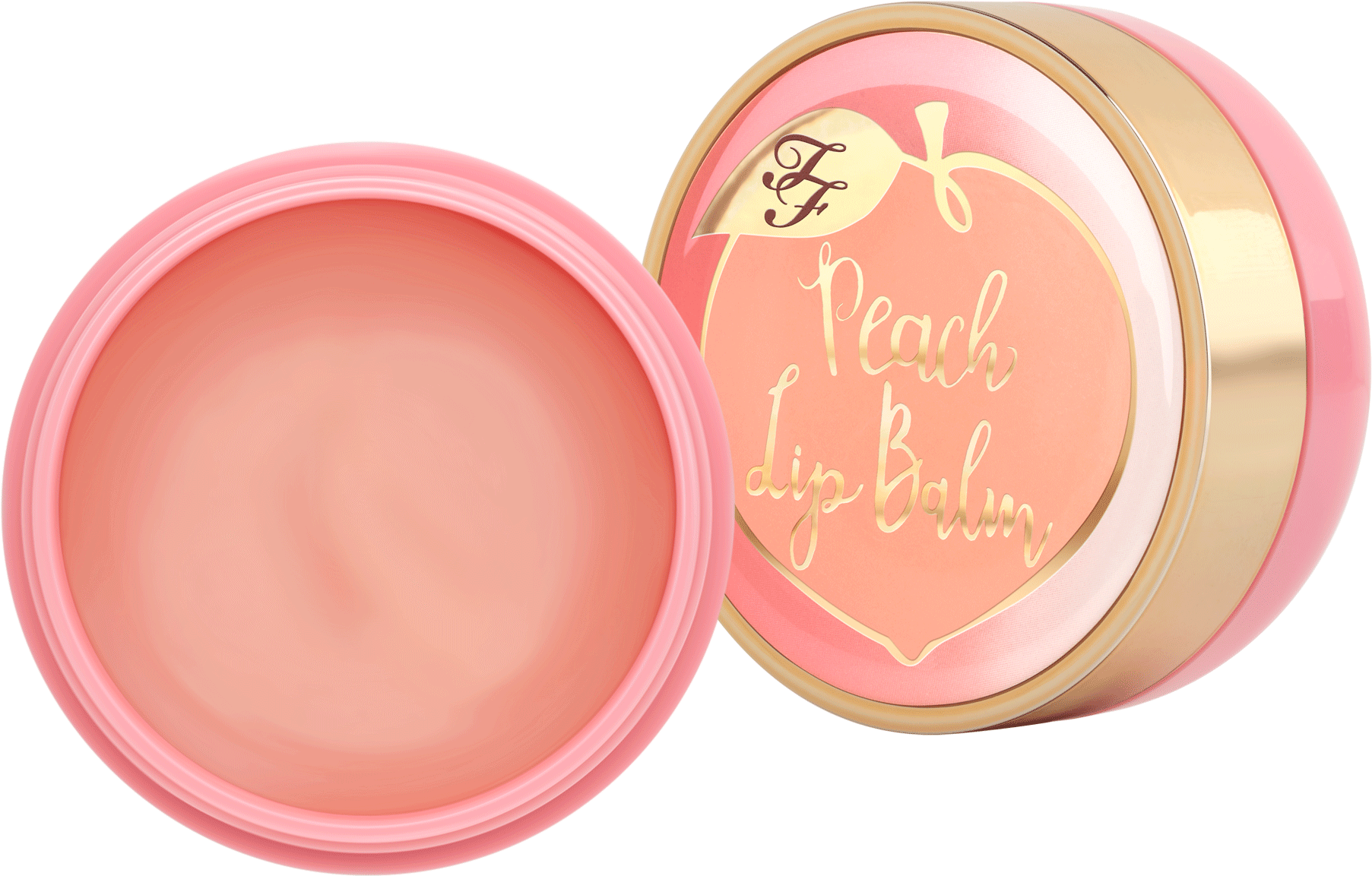 Peaches - Too Faced Peach Lip Balm (2000x1153), Png Download