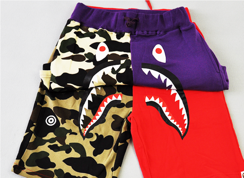 Bathing Ape Shorts Purple (845x1000), Png Download