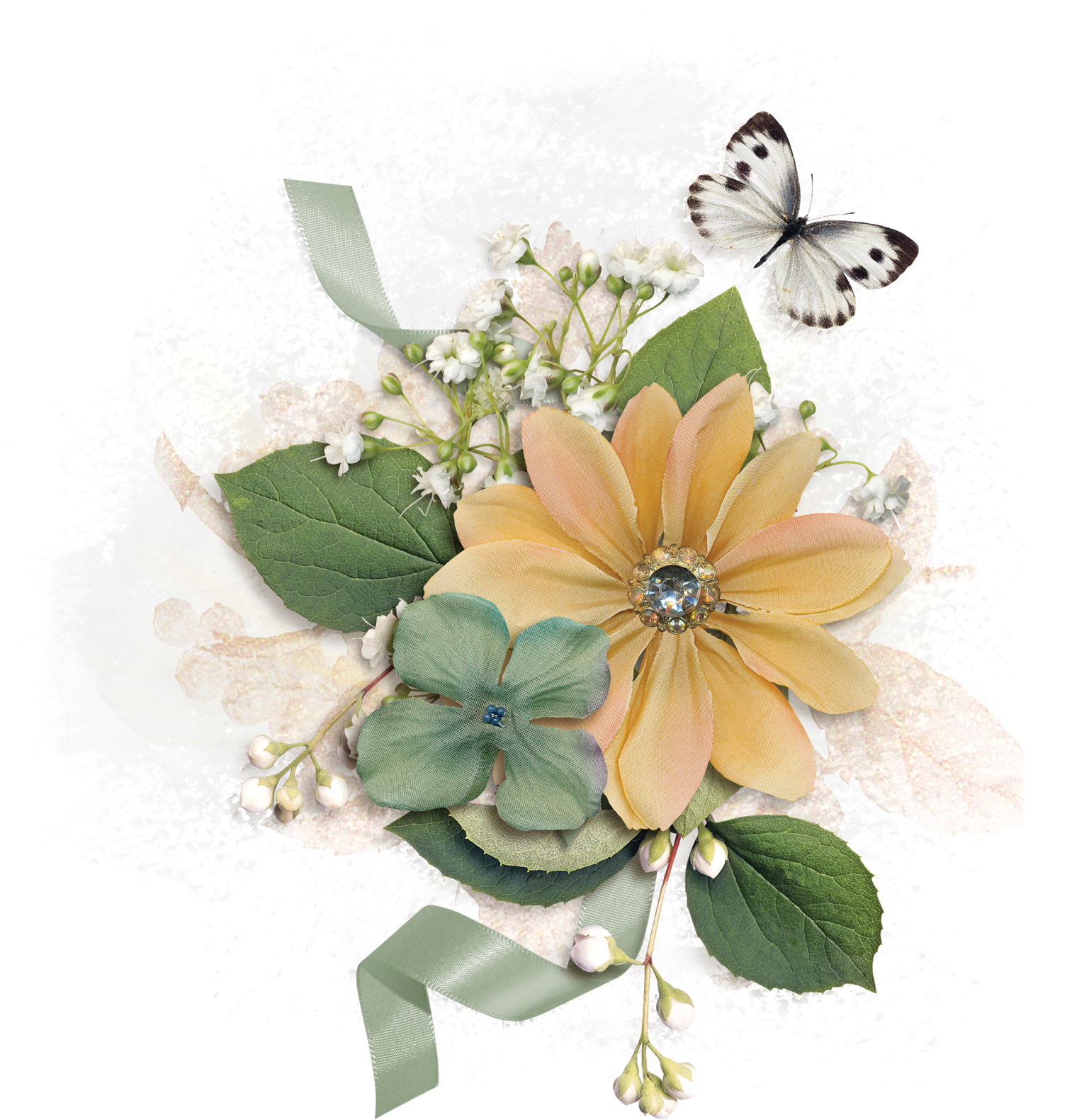 Here Are Some Flowers, Mixture Of Mine And The Lady - Flower (1532x1600), Png Download