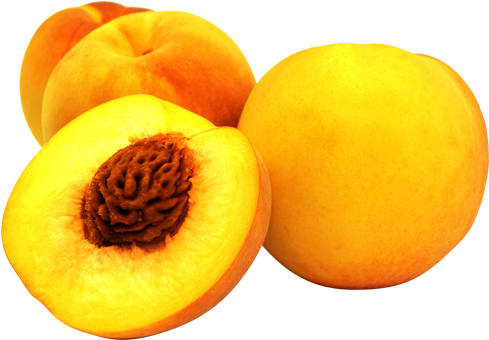 Yellow Flesh Peaches - Peach And Apricot (500x500), Png Download