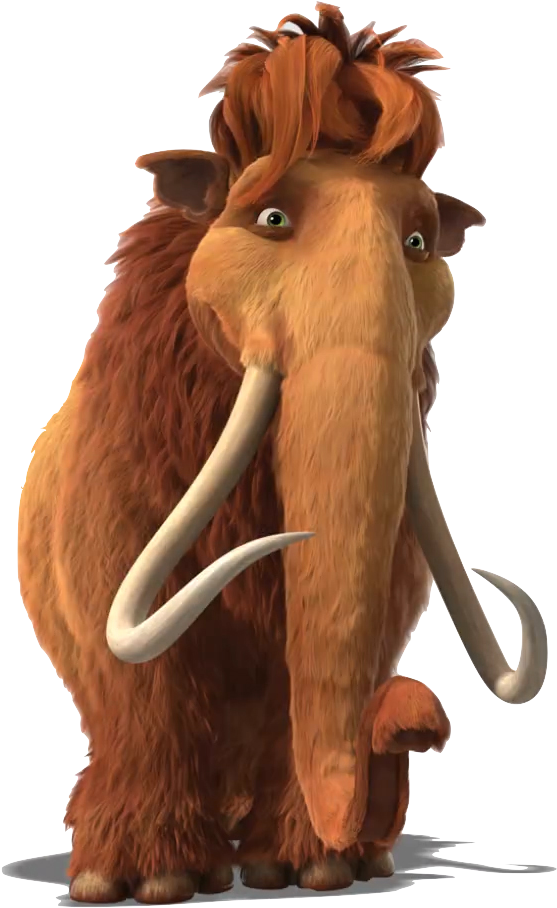 Ellie - Ice Age Names Of Animals (604x950), Png Download
