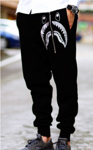 Bape Shark Sweatpants (500x500), Png Download