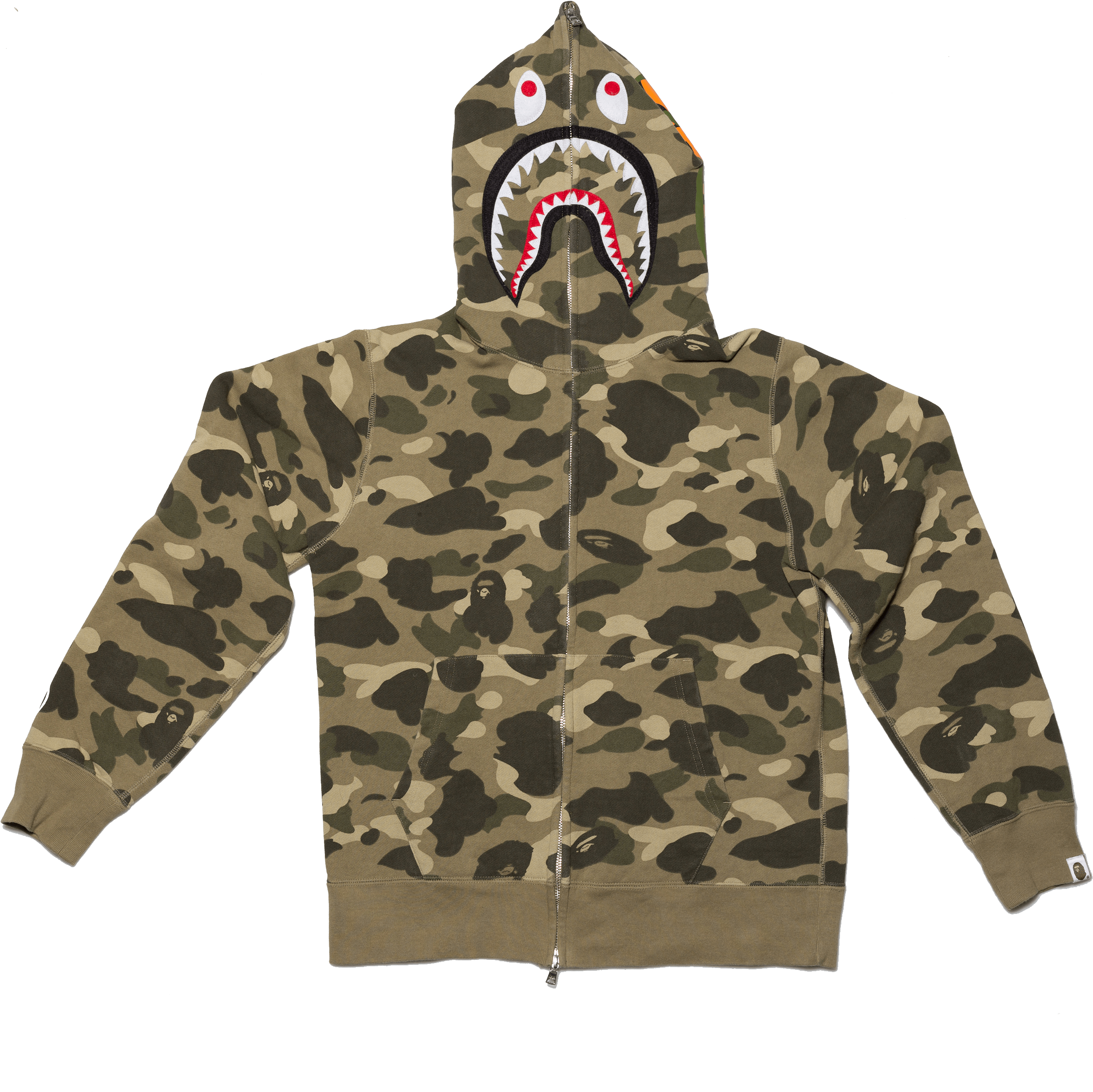 Prev - 13692 Bape Color Camo Bape Long Length Beige Tee Xxl (2500x2500), Png Download