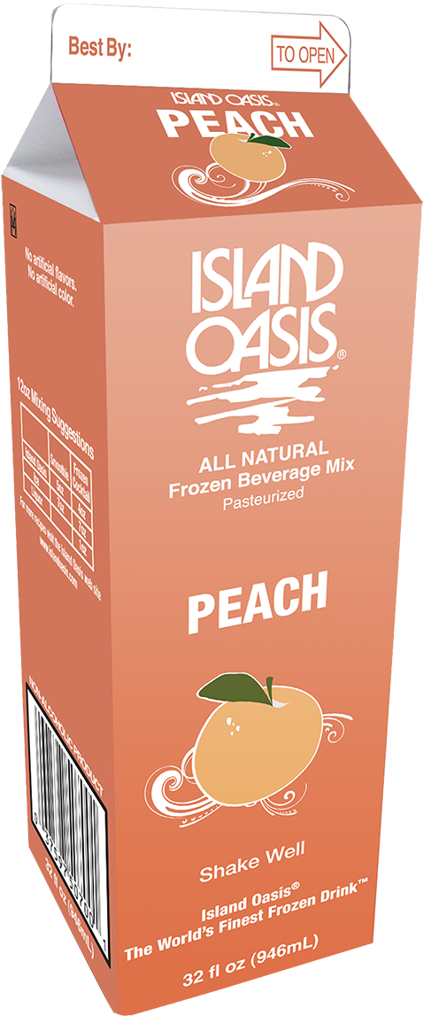 20049 Io Peach 32 Oz Carton 20049 Io Peach 32 - Portable Network Graphics (1200x1200), Png Download