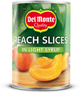 Peach Slices In Ls U - Del Monte Peach Slices Light Syrup 227g (331x505), Png Download