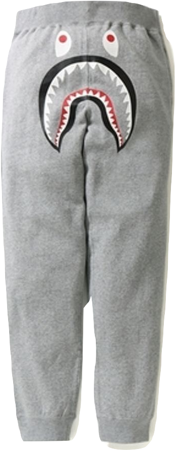 Bape Shark Slim Sweat Pants - Bathing Ape Shark Crew Sweat Grey Small (929x929), Png Download
