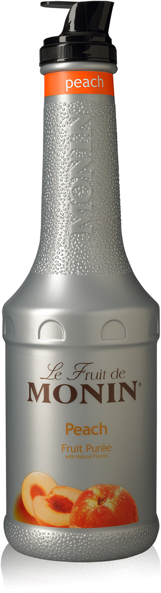 Peach Purée - Monin Peach Fruit Puree - 1 Liter (1024x2048), Png Download