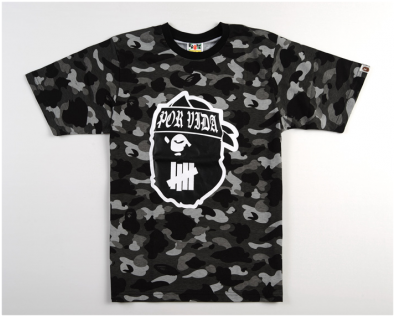 Bape Camo Crewneck T-shirt - T-shirt (600x315), Png Download