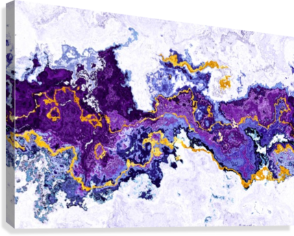 Abstract Marble Canvas Print - Abstract Art (429x344), Png Download