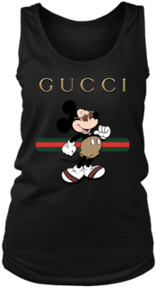 Gucci Stripe Mickey Mouse Stay Stylish Women's Tank - Funny Pirate Teacher For Halloween Costume T-shirt (394x394), Png Download