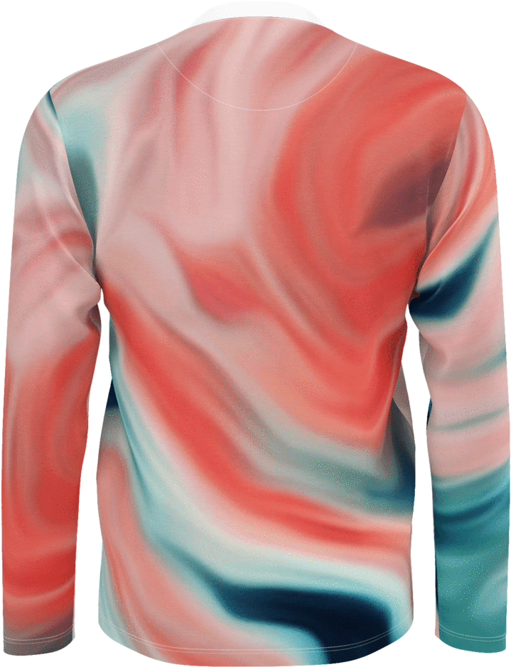 Watercolor Marble - Long-sleeved T-shirt (1024x1024), Png Download