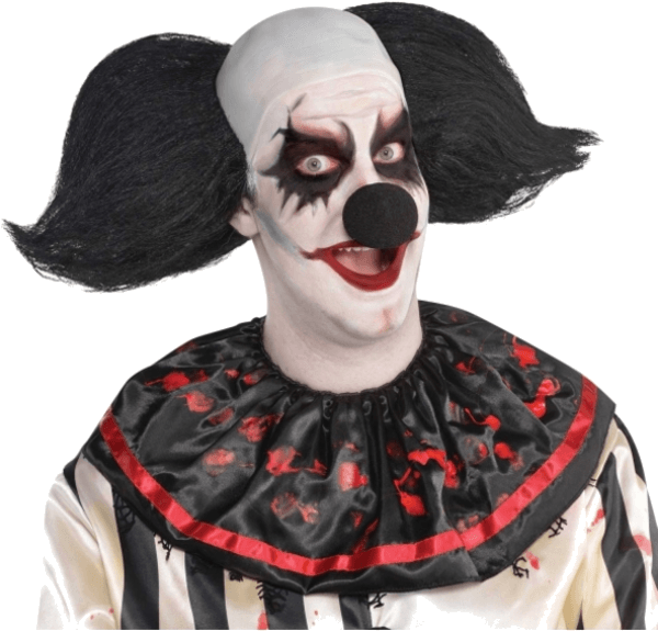 Amscan Mens Halloween Freakshow Clown Wig (600x951), Png Download