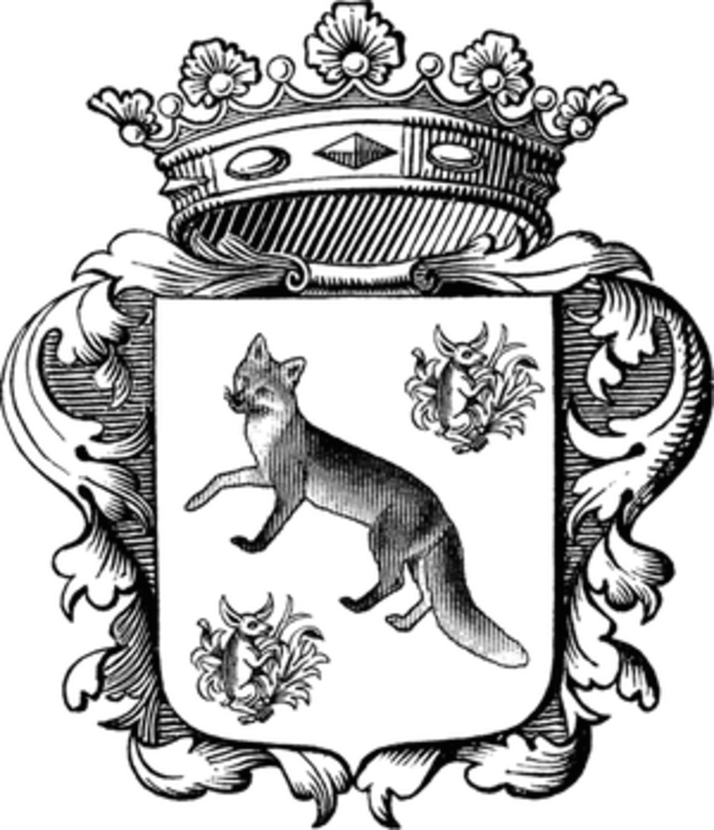 Cityfox Logo Bw - Crown And Shield Tattoo (1032x1200), Png Download