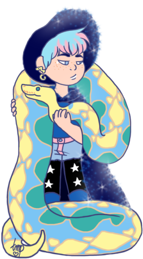 A Sort Of Witchy @william-snekspeare Based Off Of This - Cartoon (500x550), Png Download