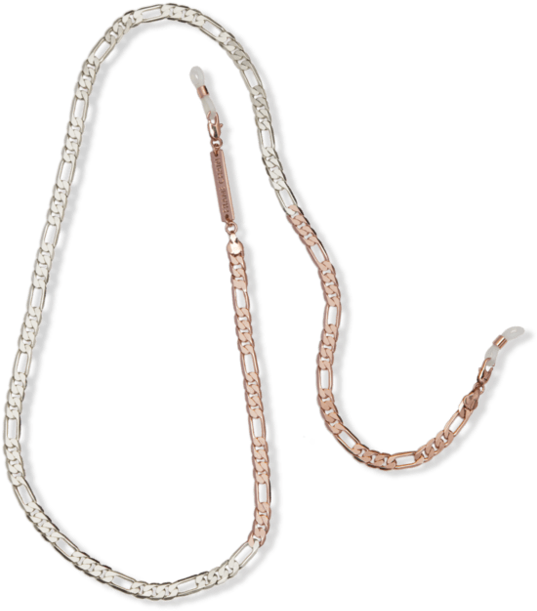 Frame Chain Flip It White/rose Gold - Gold (600x1000), Png Download