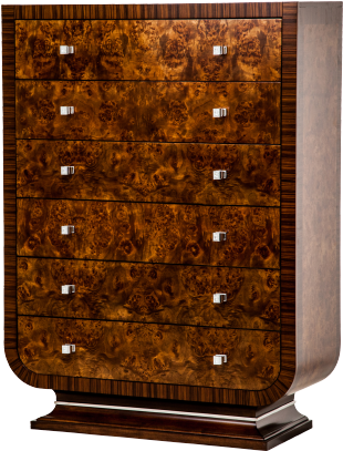 Cloche 6 Drawer Chest - Aico Michael Amini Cloche 6 Drawer Chest (600x510), Png Download