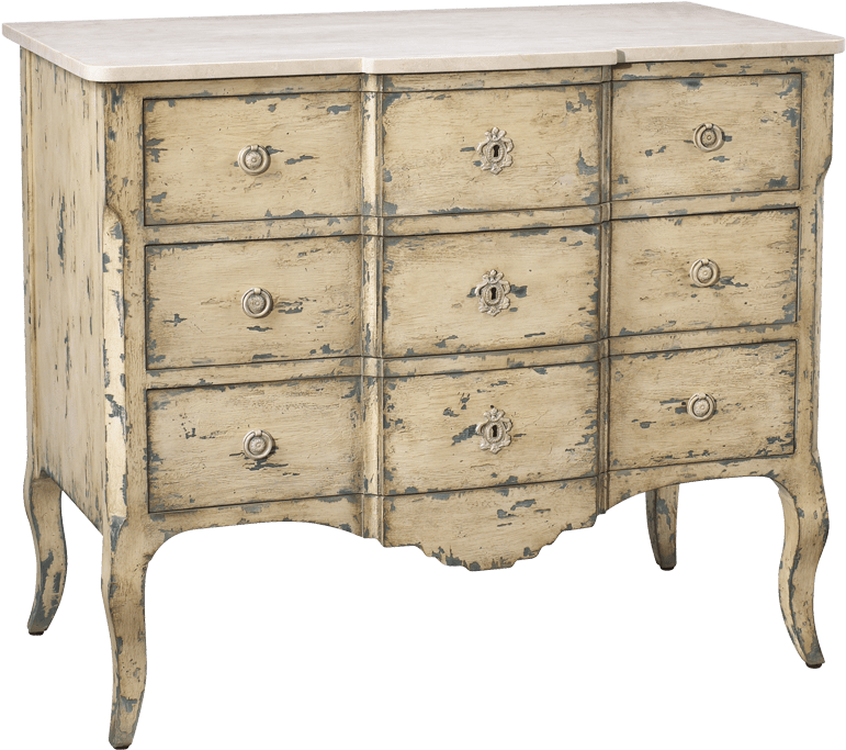 French Heritage French Accents 3 Drawer Chest (800x800), Png Download