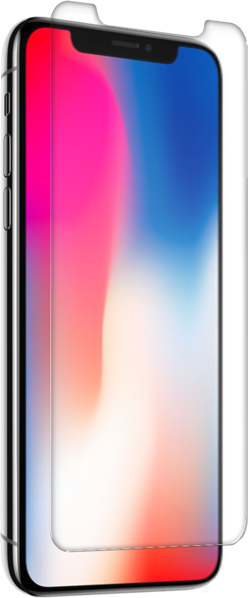 More Views - Iphone X Clear Tempered Glass (585x1260), Png Download