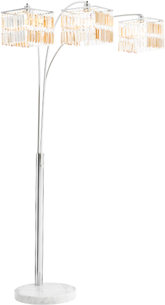 Image For Floor Lamp In Marble And Chromed Metal With - Lamp (519x804), Png Download
