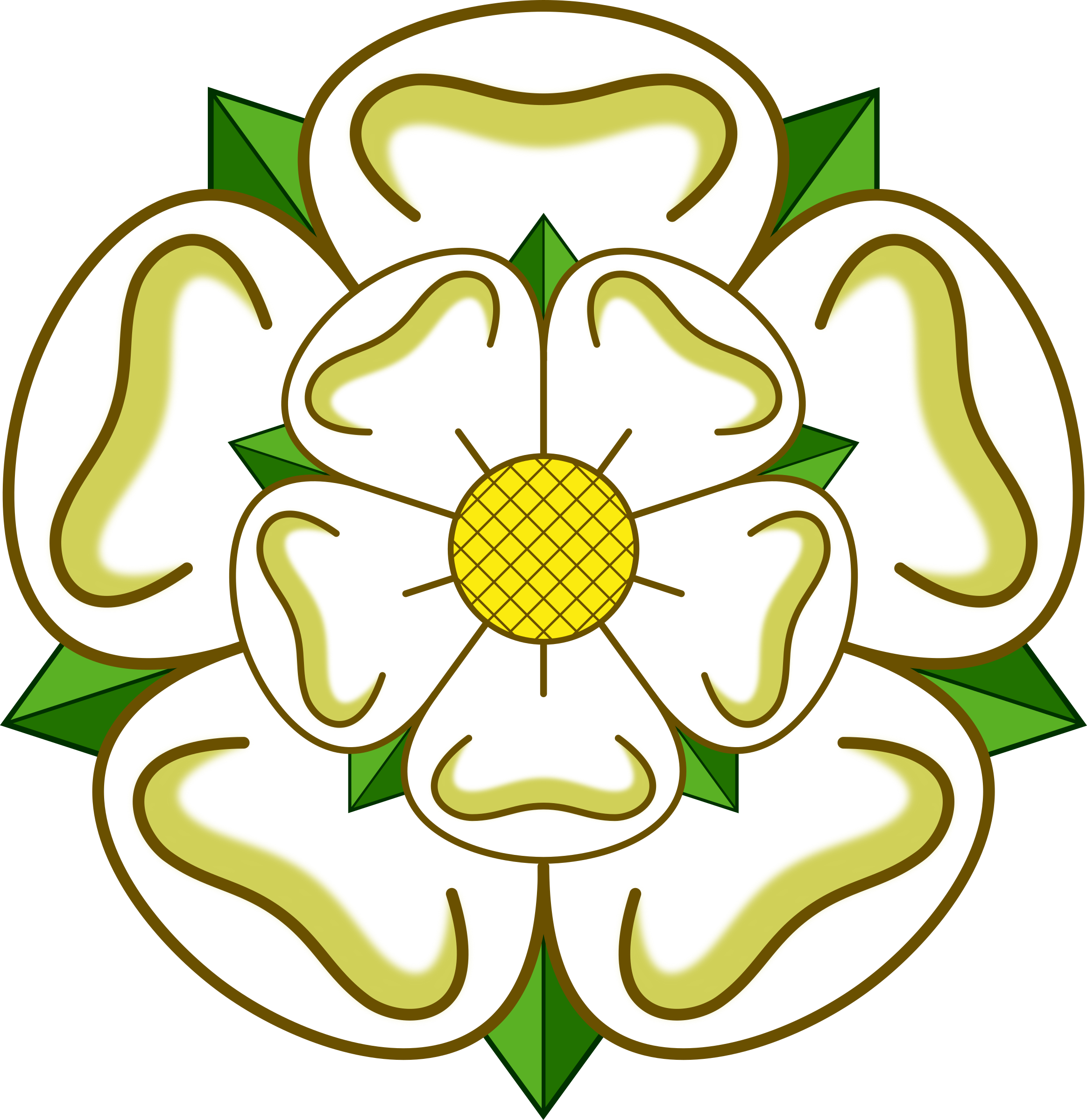 Clipart Big Image Png - Yorkshire Rose Vector Free (2328x2400), Png Download