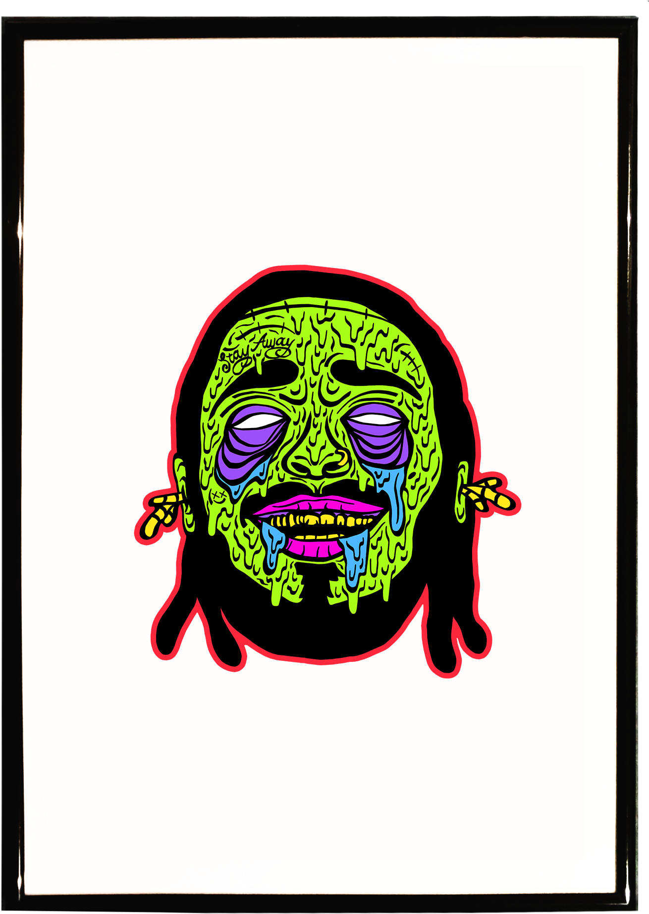 Zombie Post Malone - T-shirt (2000x2000), Png Download