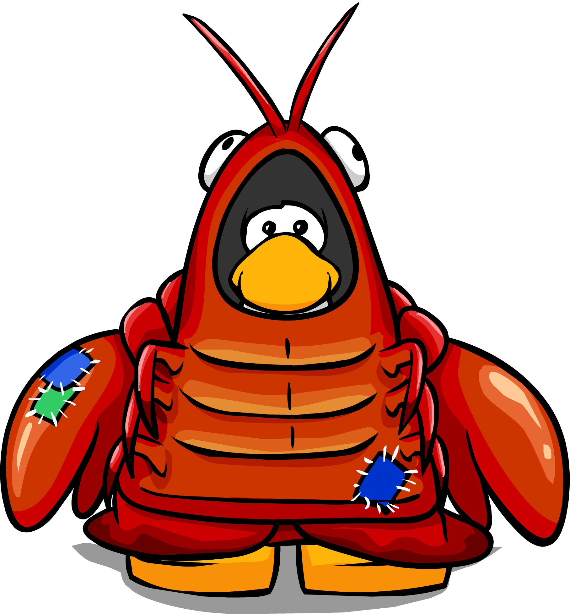 Lobster Costume P - Club Penguin (1816x1954), Png Download