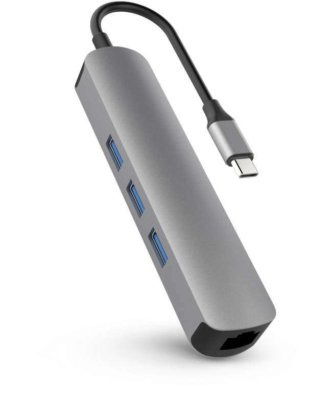 Hyperdrive 6 In 1 Usb C Hub (900x900), Png Download