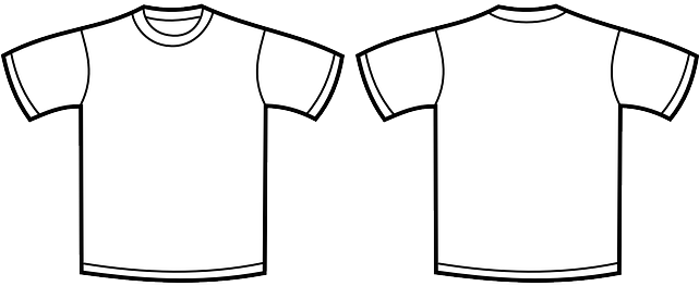 Clothing, Template, Shirt, Apparel, T-shirt - T Shirt Drawing Designs (640x320), Png Download