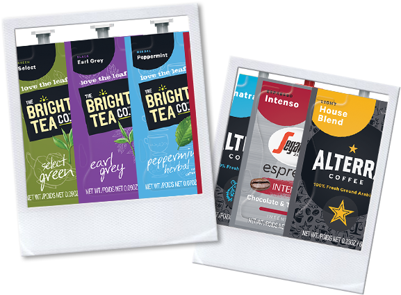 Polaroids - Mars Drinks Flavia The Bright Tea Co. Select Green (591x439), Png Download