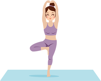 Yoga Postures For Addiction Recovery-tree Pose - Posture (700x350), Png Download