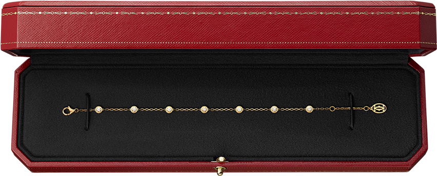 Gold Bracelet In Luxury Red Box - Gold Bracelet Box (884x384), Png Download