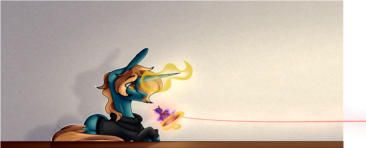 Sweetmelon556, Magic, Male, Oc, Oc - Cartoon (1280x528), Png Download