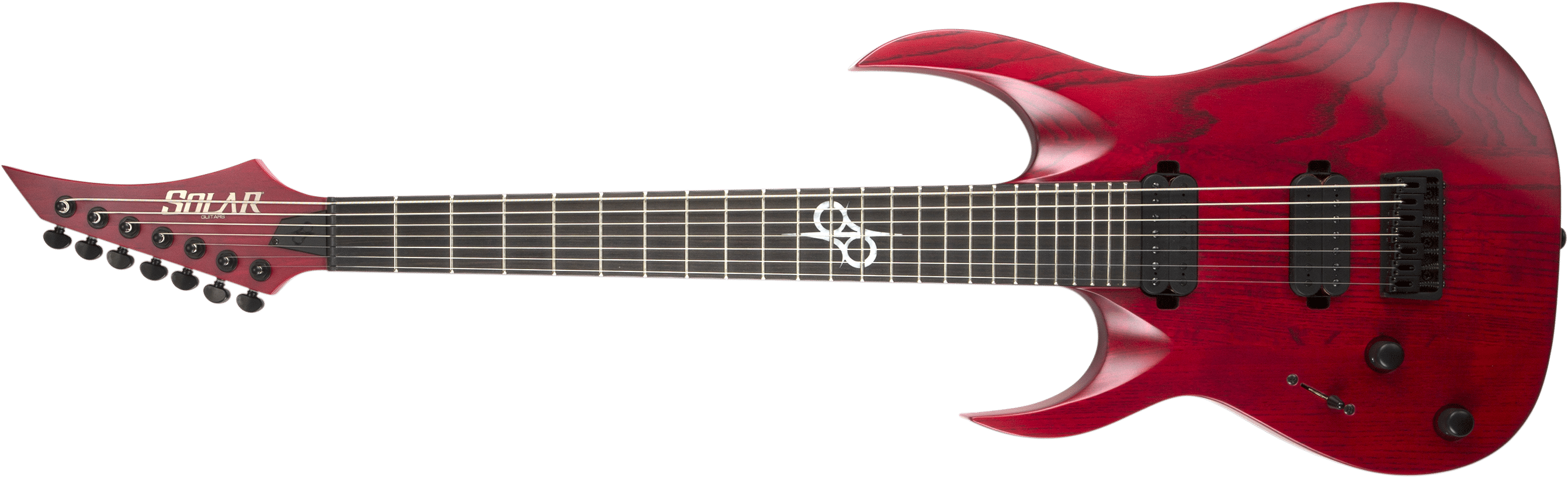 Developed Particularly For Today's Left Handed Seven - Solar Guitars A2 7tbrm Lh (3000x1217), Png Download
