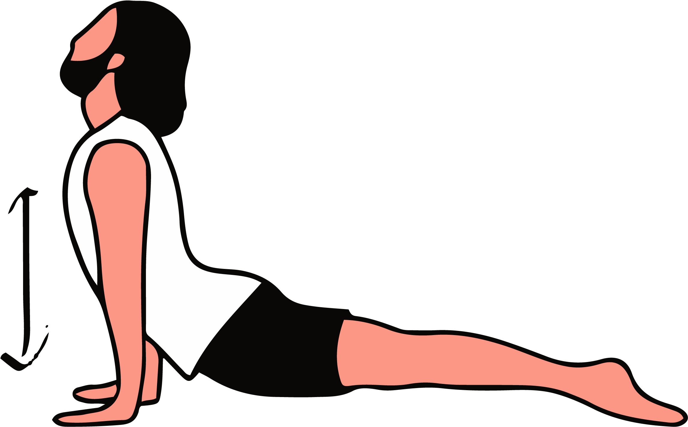 #2 Upward Facing Dog - Surfing (3000x2121), Png Download