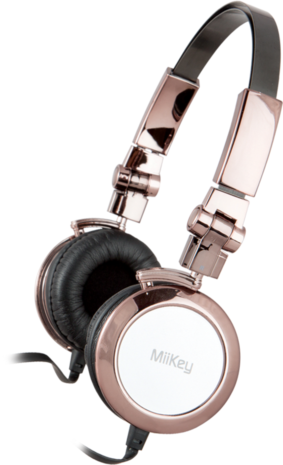 Miikey Miibling Gold Aluminum Headphone With Microphone - Bass Miikey Miibling Gold Aluminum Headphone With Microphone (990x990), Png Download