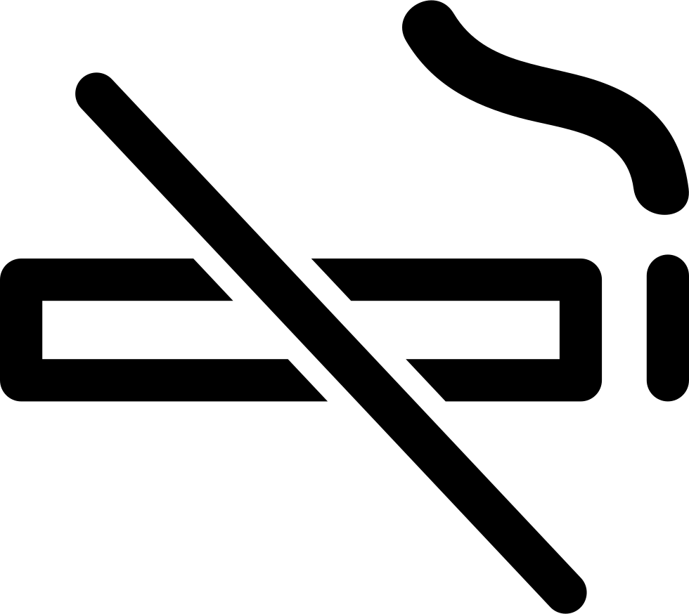 Smoking Not Allowed Symbol - Dont Smoke Icon (980x874), Png Download