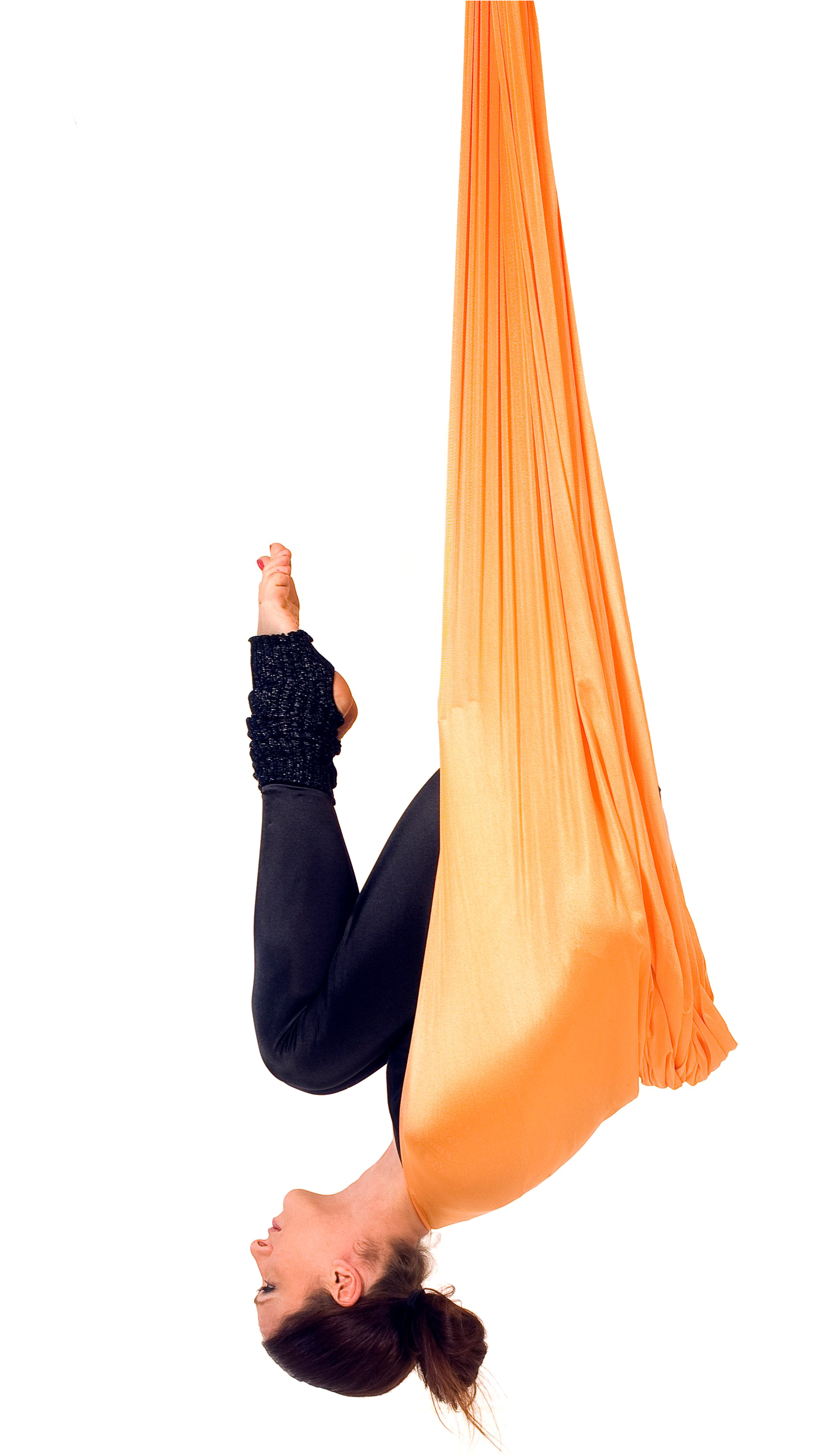 Aerial Yoga Pose Png Transparent File - Anti Gravity Yoga Bat Pose (1584x2523), Png Download