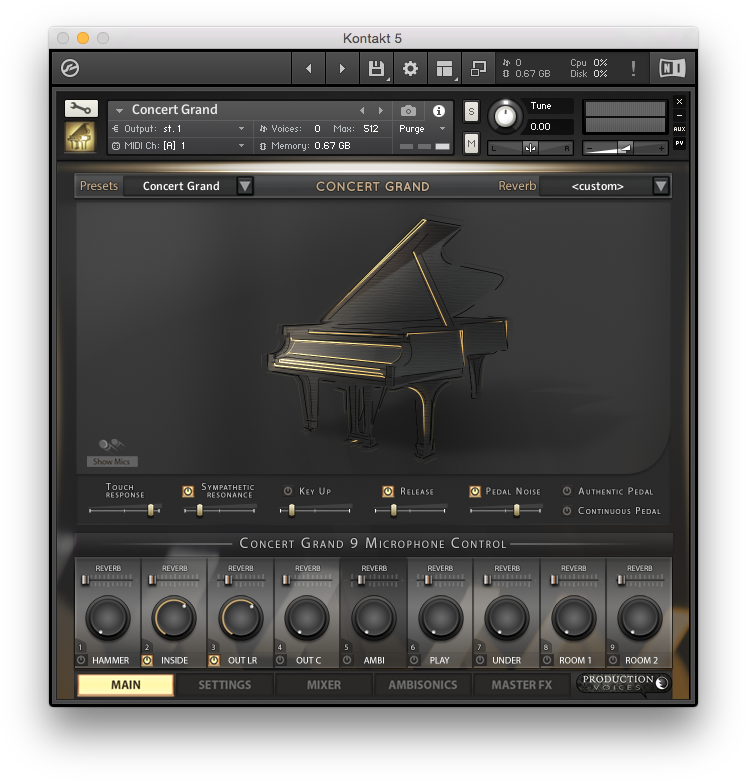 Concert Grand Session Microphones - Production Voices Concert Grand Gold (761x792), Png Download