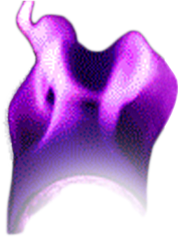 Purple Flame - Purple (335x479), Png Download