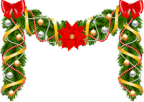 Marcos, Navidad, Guirnaldas De Navidad, Diseño De Navidad, - Garland Clipart (500x354), Png Download