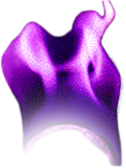 Purple Flame - Purple (335x479), Png Download