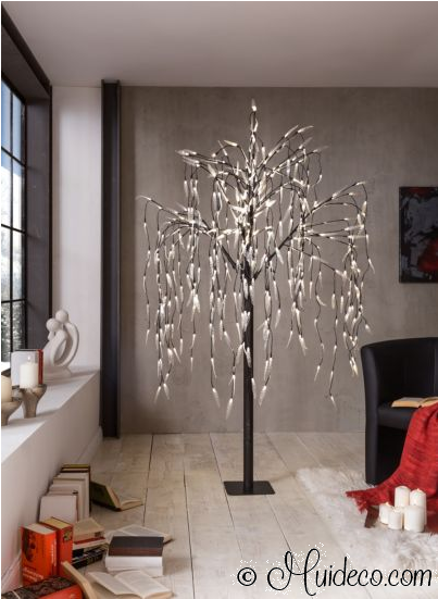 6 Ideas Para Decorar Con Luces De Navidad - Saule Pleureur Lumineux Alma H210 Cm Blanc Chaud (600x600), Png Download