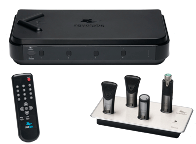 Revolabs Fusion, 4 Microphone System W/o Mics Includes - Revolabs Fusion 4 Channel Wireless Microphone System (500x328), Png Download