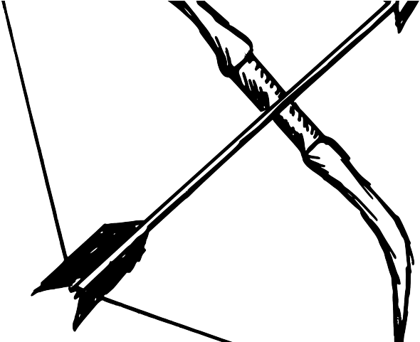 Bow And Arrow Vector - Apollo's Bow And Arrow (640x480), Png Download