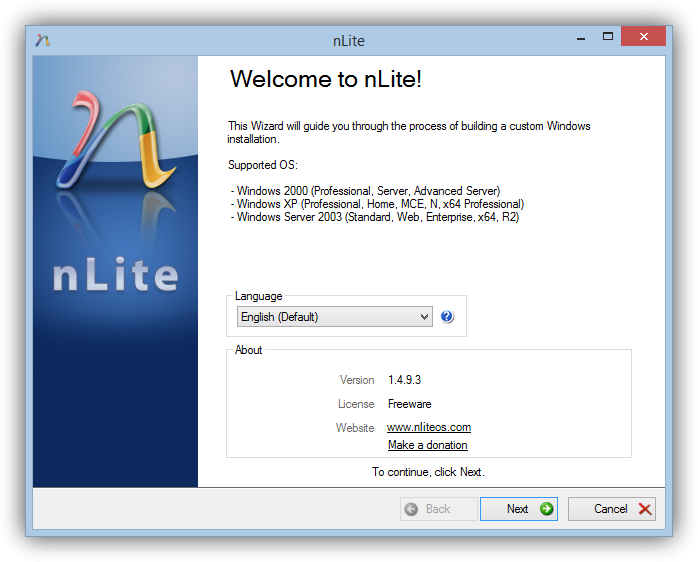 Nlite Sata Driver Pack Xp - Nlite Windows Xp (698x562), Png Download