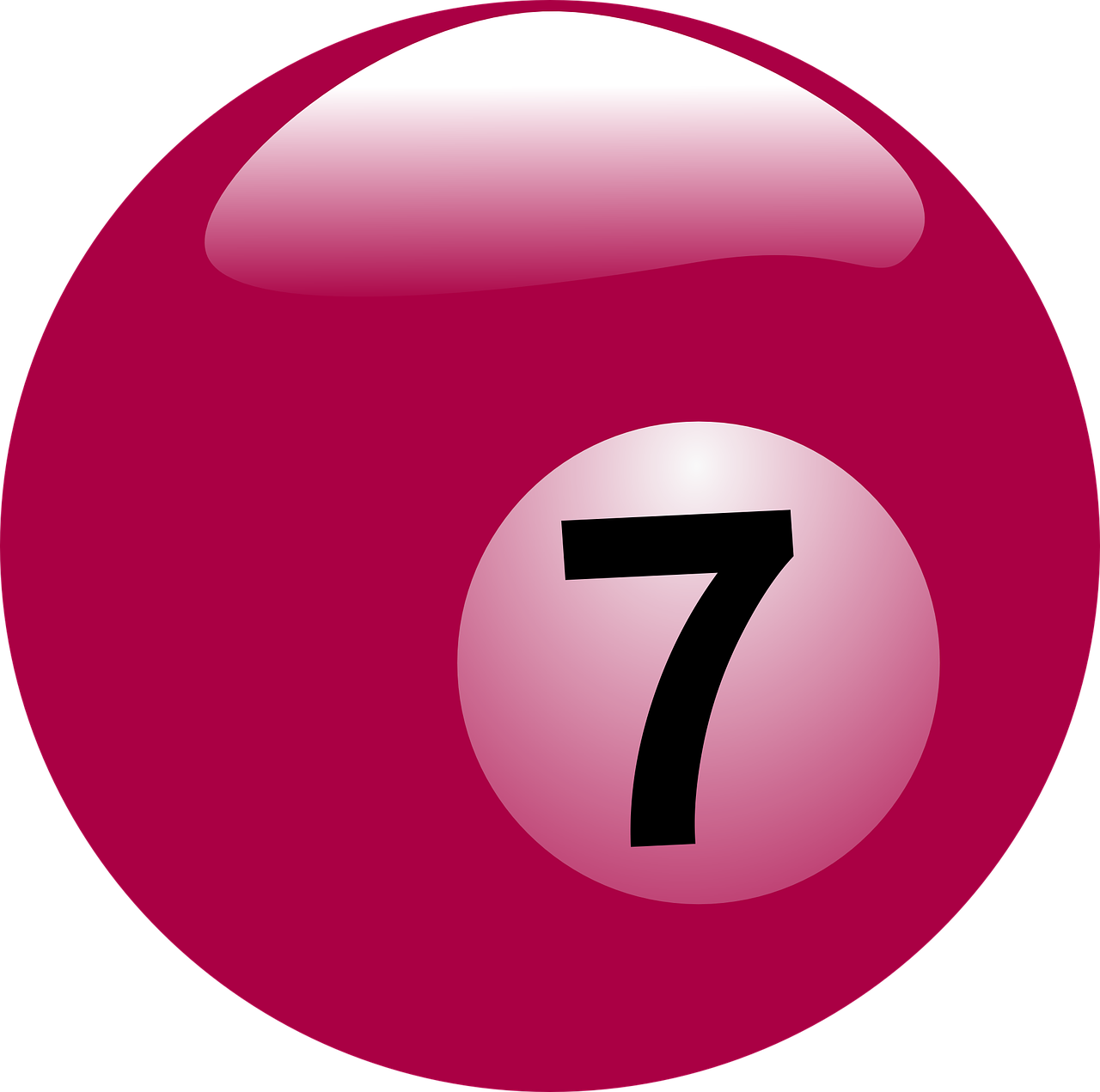 Billiards Billiard Ball Ball Png Image - 7 Billiard Ball Png (1280x1271), Png Download