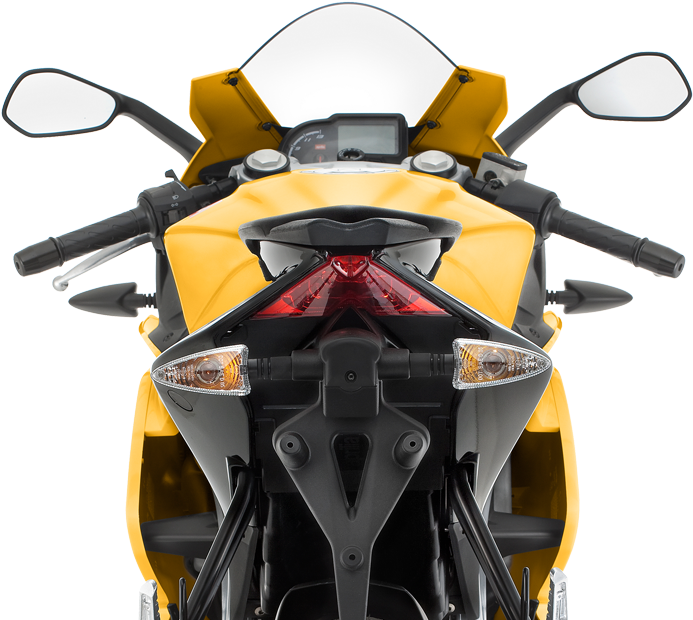 Четири-буталния Радиален Спирачен Апарат, Докато Задната - Aprilia Rs 125 Rear View (800x628), Png Download