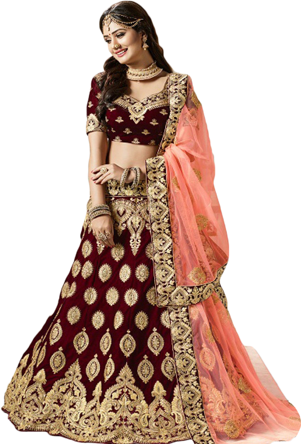 Png - Bridal Ghagra Choli (900x900), Png Download